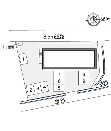 ★手数料０円★彦根市東沼波町　月極駐車場（LP）